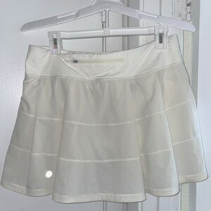 Lululemon Pace Rival Skirt Long - off white/ Yellow Elixir size 8